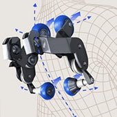 Protruding 3D Massage Rollers with Adjustable Intensity 3D Massage Mechanism